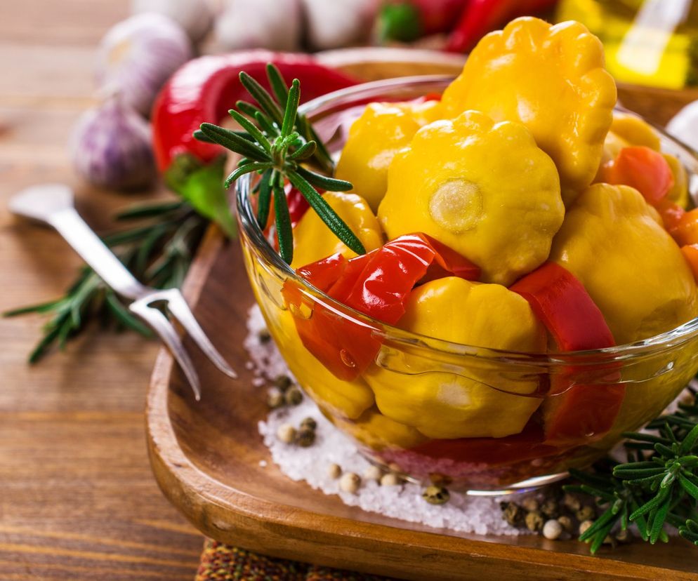 Sałatka z patisonów do słoików