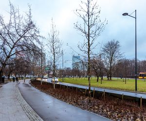 Zielona Marszałkowska między placem Bankowym a ul. Królewską