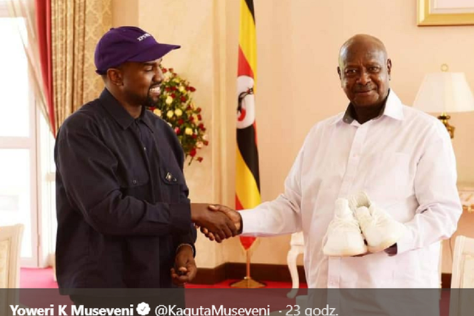 Kanye West i prezydent Ugandy