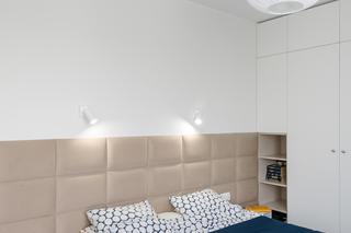 Sypialnia z tapicerowanym zagłówkiem