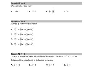 Matura poprawkowa 2025- FORMUŁA 2015
