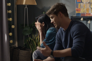 M jak miłość, odcinek 1721: Iza (Adriana Kalska), Marcin (Mikołaj Roznerski)