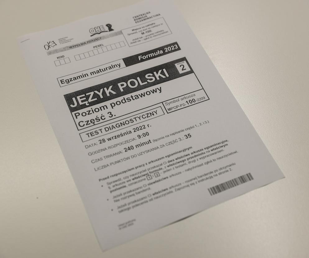 matura próbna 2023 język polski