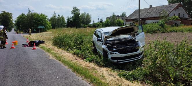 Koszmarny wypadek pod Grudziądzem! Motorowerzysta zmarł w szpitalu [ZDJĘCIA]