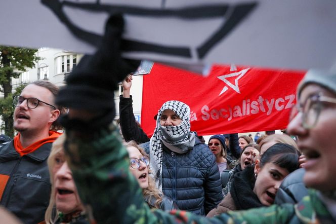 Manifestacja przed siedzibą MSZ w Warszawie (2.10.2025)
