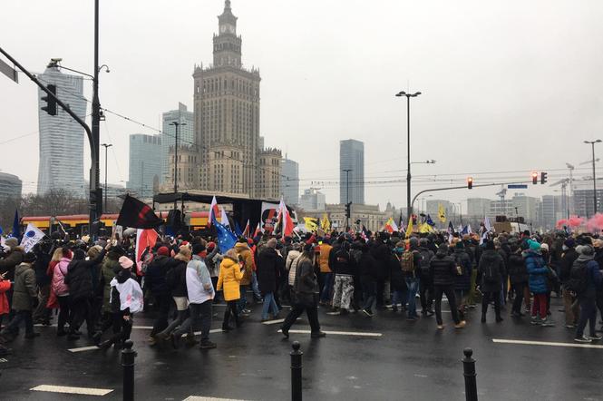 Strajk 13.12 Warszawa