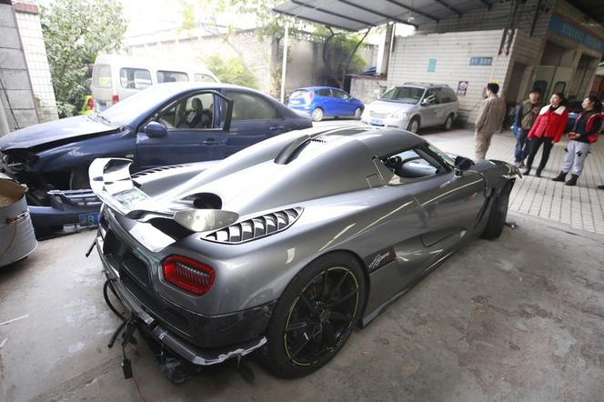 Koenigsegg Agera R rozbity w Chinach