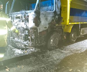 Ciężarówka płonęła jak pochodnia! Droga była zablokowana