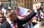 Uroczyste wejście Pary Prezydenckiej do Pałacu Prezydenckiego. Przemarsz ulicami Warszawy