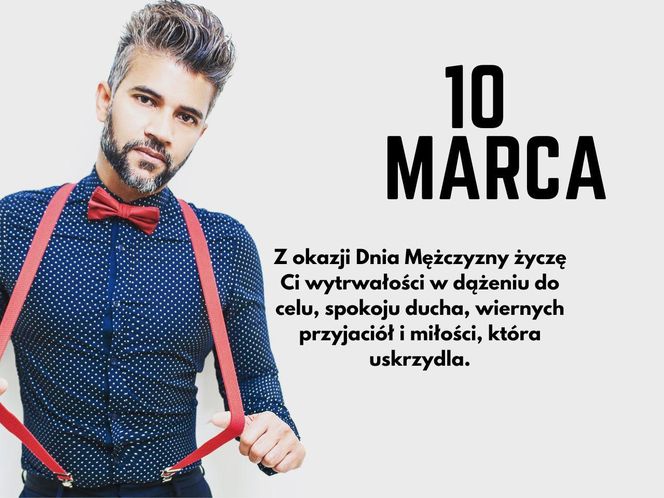 Dzień Mężczyzny 10 marca kartka z życzeniami