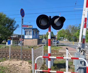 Przejazd kolejowy Starachowice Zachodnie otwarty