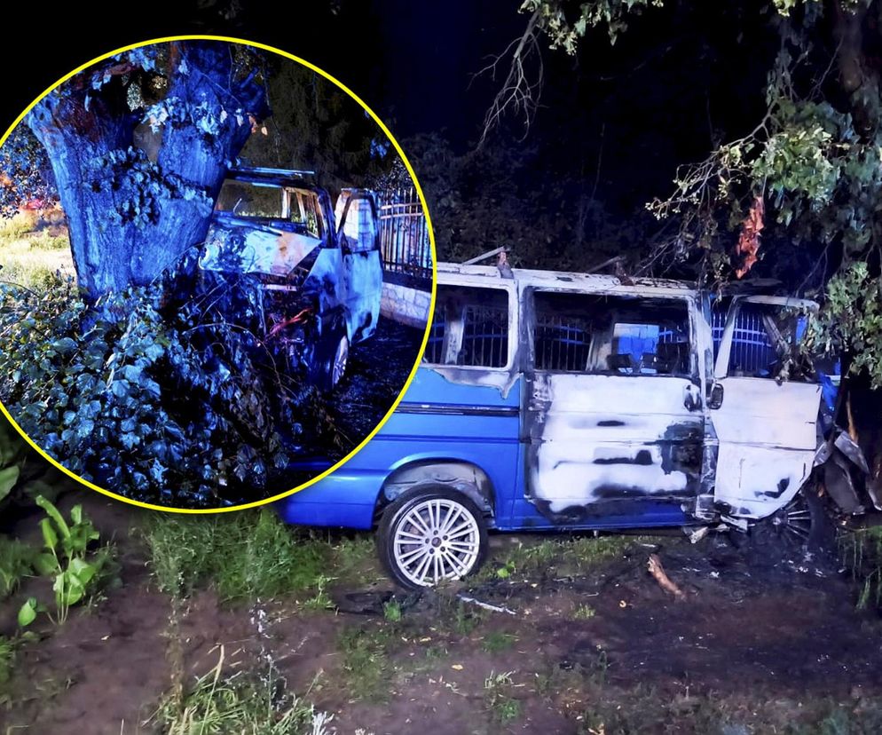 Bus spłonął, 42-latek nie żyje! Nocna makabra w Radomsku [ZDJĘCIA]