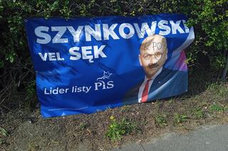 Poniszczone banery wyborcze w Wielkopolsce! To jest karalne!