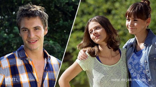 M jak miłość. Eryka (Marta Juras), Marcin (Mikołaj Roznerski), Jane Buford (Joanna Osyda)