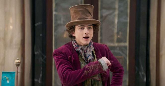 Timothée Chalamet jako Willy Wonka