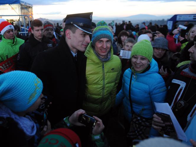 Kamil Stoch przywitany w Zębie