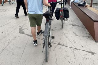 Most pieszo-rowerowy w Warszawie (5 maja 2024)