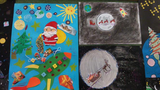 Tak mali artyści widzą św. Mikołaja w kosmosie! 