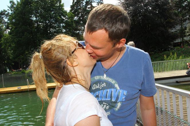 Aleksandra Woźniak z partnerem