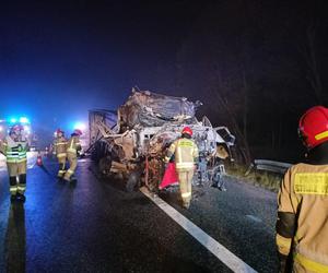 Wypadek na autostradzie A4 w Zabrzu. Na drodze leżały spalone zwłoki