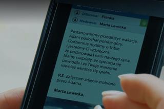 M jak miłość odc. 1693. SMS Marty Lewickiej do Franki