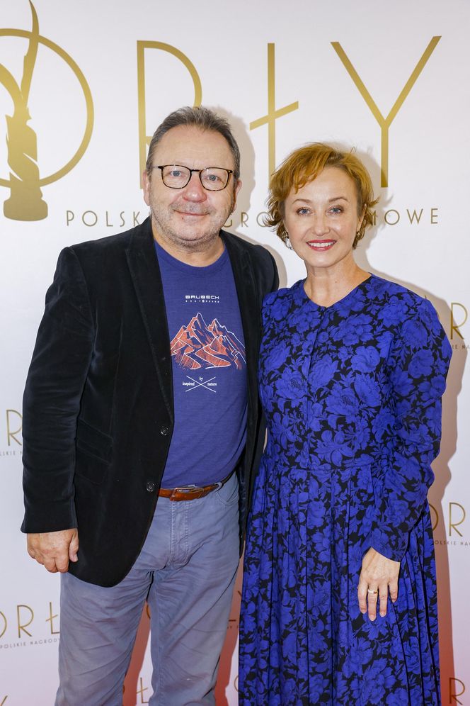 Gabriela Muskala Zbigniew Zamachowski jadą metrem