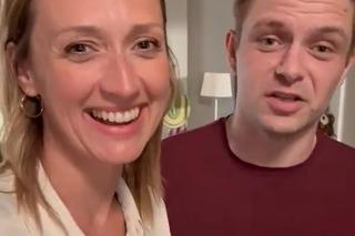 	Barwy szczęścia na planie nowy sezon. Hubert (Marek Molak), Asia (Anna Gzyra)