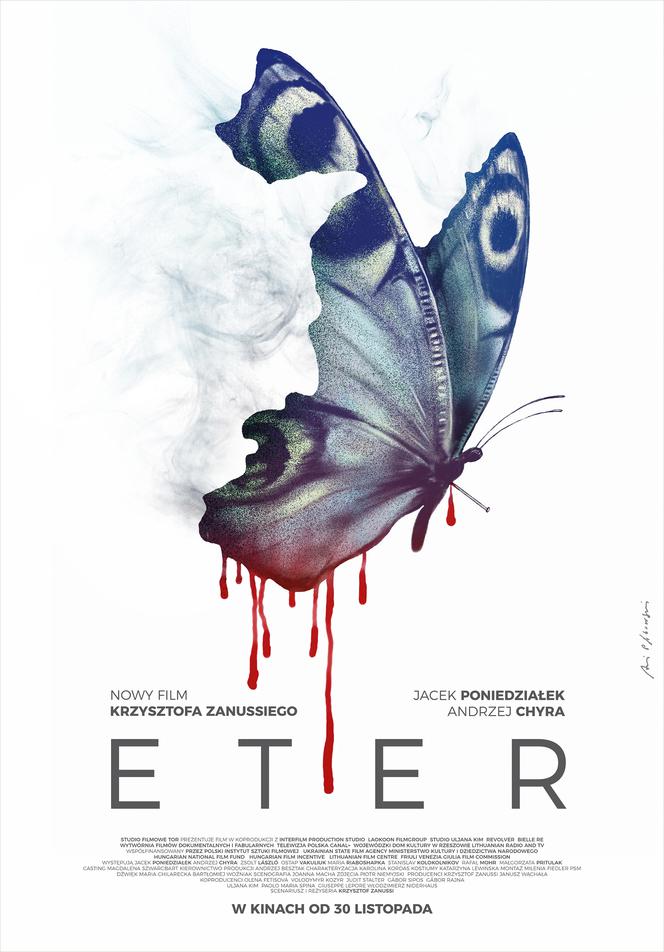 Plakat Andrzeja Pągowskiego filmu "Eter"