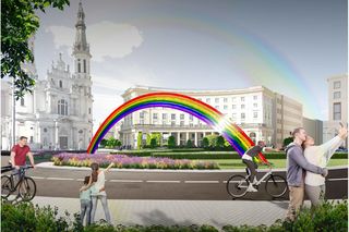 Plac Zbawiciela w Warszawie odzyska tęczę. Tak zagłosowali mieszkańcy w BO