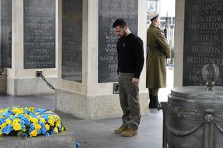 Zelensky na placu Piłsudskiego