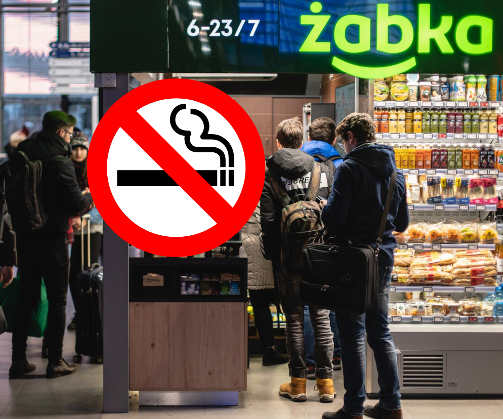 Reklama papierosów w Żabkach