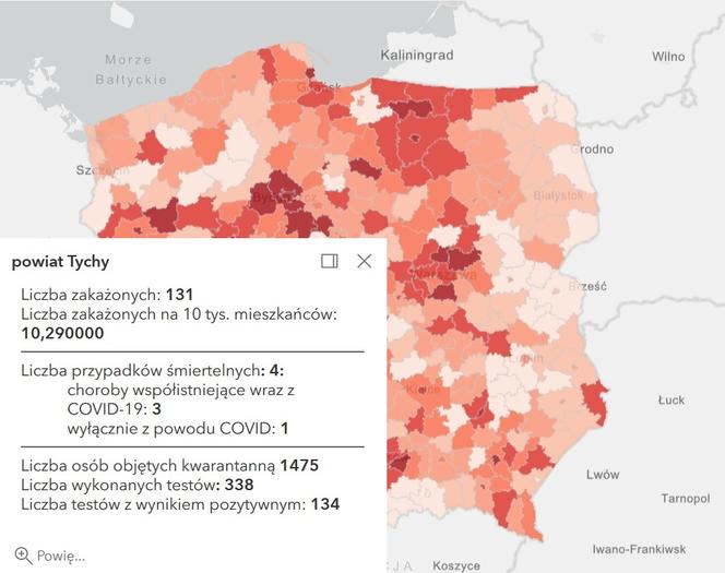 Koronawirus w województwie śląskim. Tak wygląda sytuacja w poszczególnych powiatach [RAPORT, 19 MARCA]