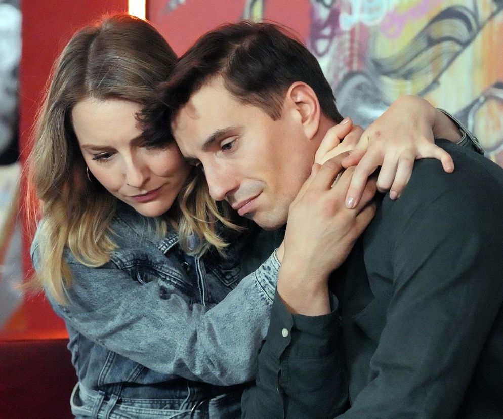 Barwy szczęścia, odcinek 3159. Grażyna (Kinga Suchan), Tomasz (Jakub Sokołowski)