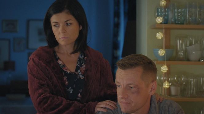 	M jak miłość odc. 1846. Kinga (Katarzyna Cichopek), Piotrek (Marcin Mroczek)