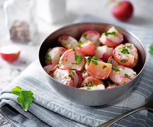 pieczona rzodkiewka