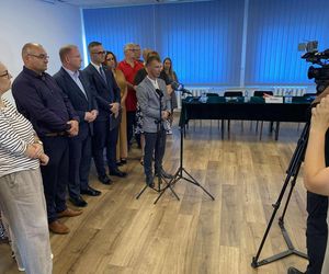 Konferencja wójta gminy Janów Podlaski ws. referendum dotyczącego jego odwołania