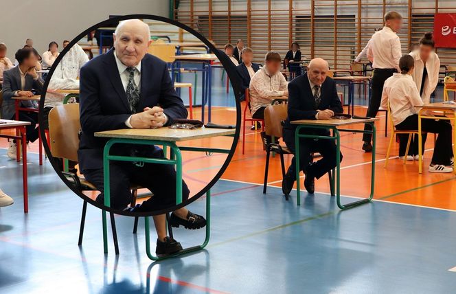 Nikt nie chciał mu pomóc, ale on się nie przejmuje. 86-letni pan Józef po raz kolejny przystępuje do matury