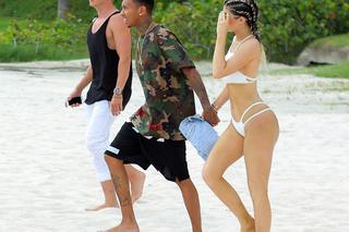 Kylie Jenner i Tyga na plaży
