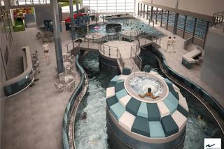 Aquapark w Chełmie – wnętrze hali rekreacyjnej
