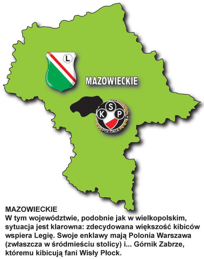 Mapka mazowieckie