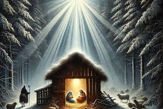 Kartki na święta Bożego Narodzenia z choinką