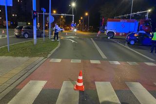 Zderzenie aut przy niedziałających światłach w Lesznie. Sprawczyni dostała mandat i punkty