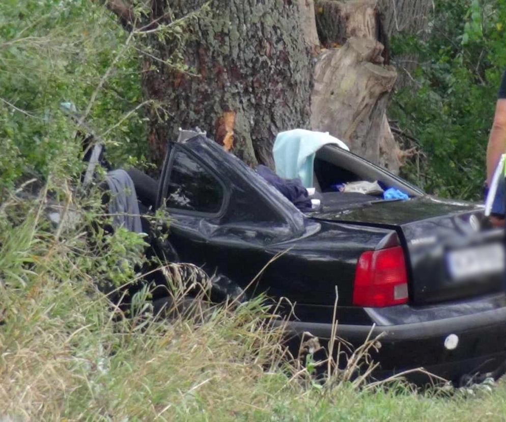 Auto pełne młodych ludzie roztrzaskane na drzewie. 21-letnia pasażerka nie żyje