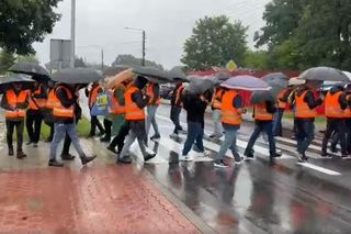 Protest maszynistów kolejowych w Śląskiem