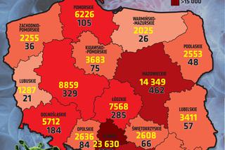 Koronawirus w woj. podlaskim. Nadal jest źle. Dużo nowych zakażeń. Powiat białostocki w CZERWONEJ strefie