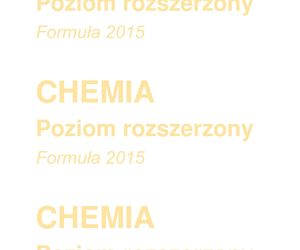 Matura 2025 chemia rozszerzona - arkusz CKE 16.05.2025 - Formuła 2015
