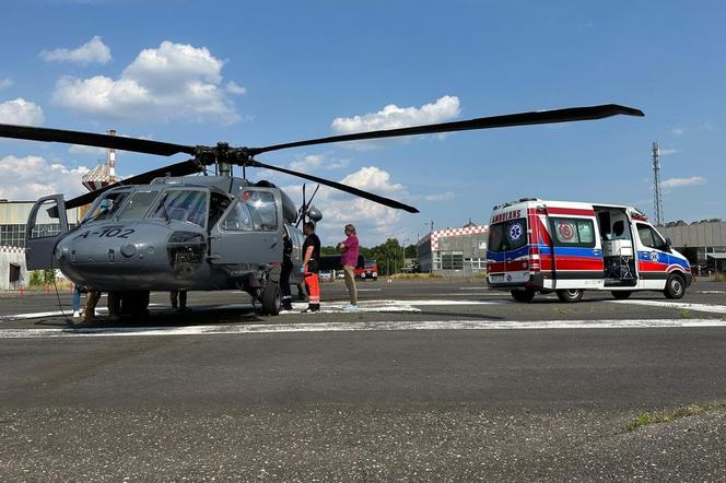 Black Hawk na ratunek życia! Przetransportowali pacjenta do Wrocławia w ekspresowym tempie