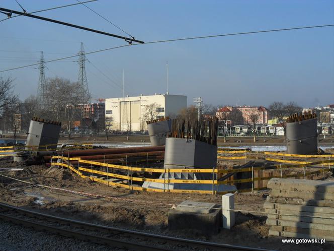 Trasa Uniwersytecka w Bydgoszczy - budowa mostu 