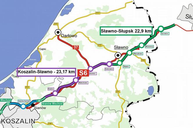 Wybrano wykonawców odcinka trasy S6 z Koszalina do Słupska