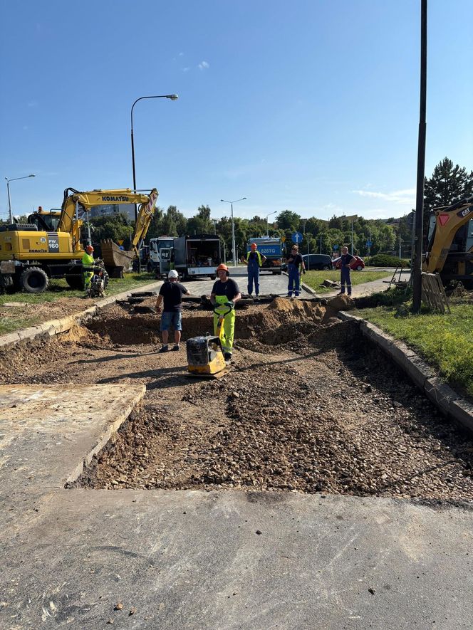 Zapadła się ulica w Lublinie. Występują utrudnienia w ruchu
